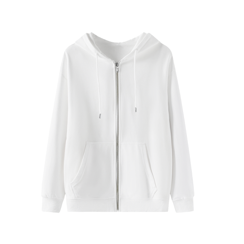 Men's Cotton Hooded Sweatshirt With Zipper (DTF) | Cotton