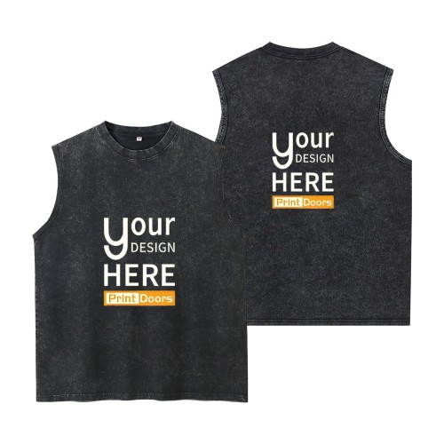 Washed Tank Top - Double-sided Print | Cotton (Made in USA)