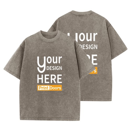 Men's T-Shirt (Double-sided Print) | Washed-Cotton (Made in USA)