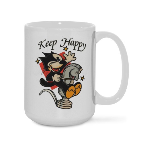 15oz Two‑Tone Coffee Mug | Ceramic( Made in USA)