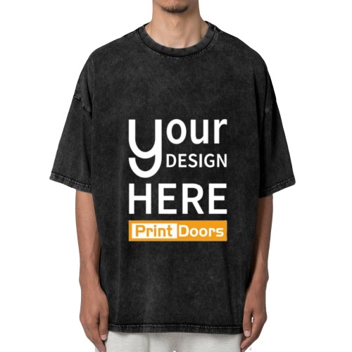 Washed T-Shirt - Front 230gsm | Cotton (Made in USA)