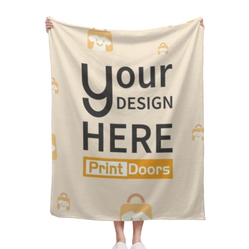 Single-sided Print-Fleece Blanket (40x50in)300gsm | Flannel (Made in USA)