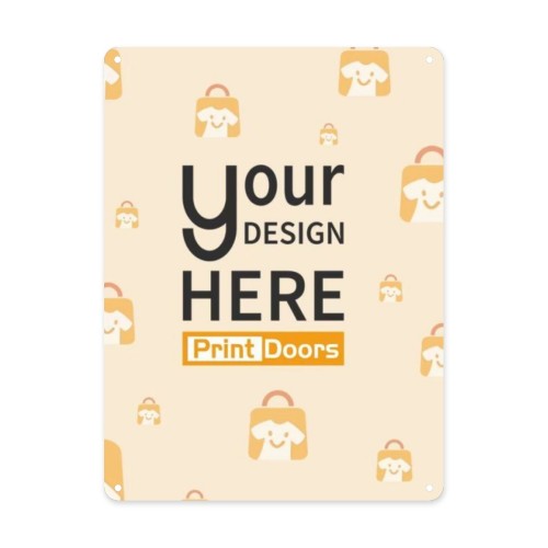 Vertical Metal Sign 12x16in (Paper Box Packed) | Tinplate (Made in USA)