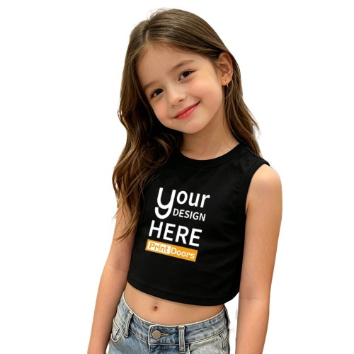 Girls' Sleeveless Tank Top | Polyester(Made in USA)