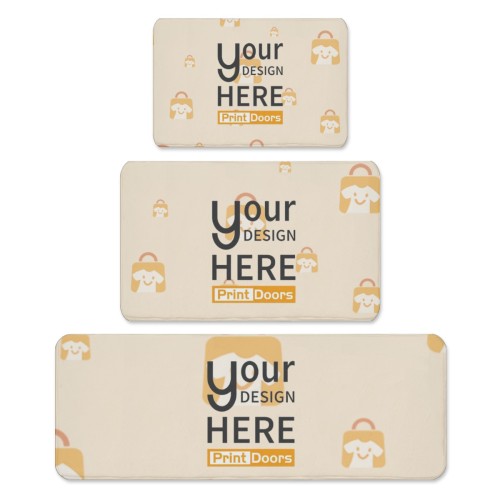 Floor Mat 3-Piece Set | Flannel (Made in USA)