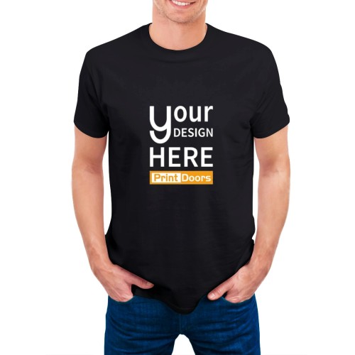 Men's Classic Short‑Sleeve T‑Shirt (Multi‑Color) | Double‑Sided Heat Transfer Print, Gildan 76000 | Cotton