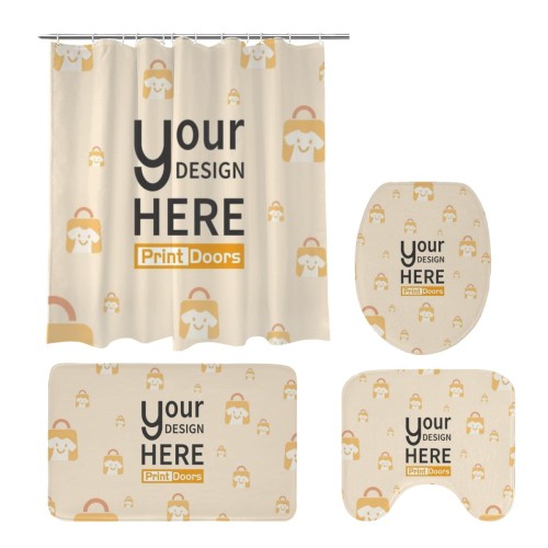 4-Piece Bathroom Set | Polyester (Made in USA)