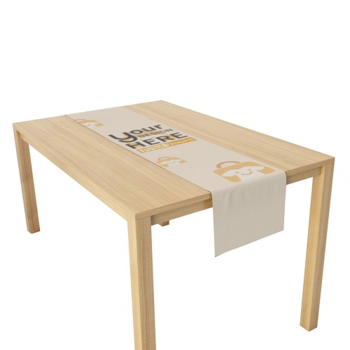 Rectangular Off-White Single-Layer Linen Table Runner (13×72inch)|   Linen