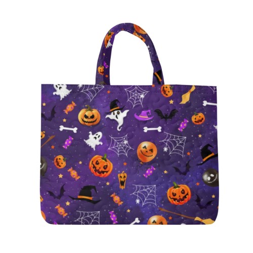 Quilted Embroidery Tote Bag - M | Polyester