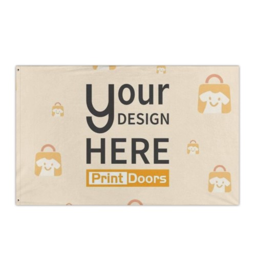 Horizontal Single-Layer Laser Printed Flag 152x244cm / 5x8ft | Polyester (Made in USA)
