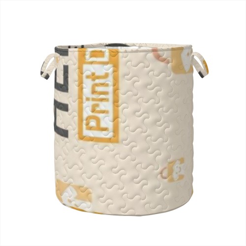 Embroidered Laundry Basket - M Size | Polyester