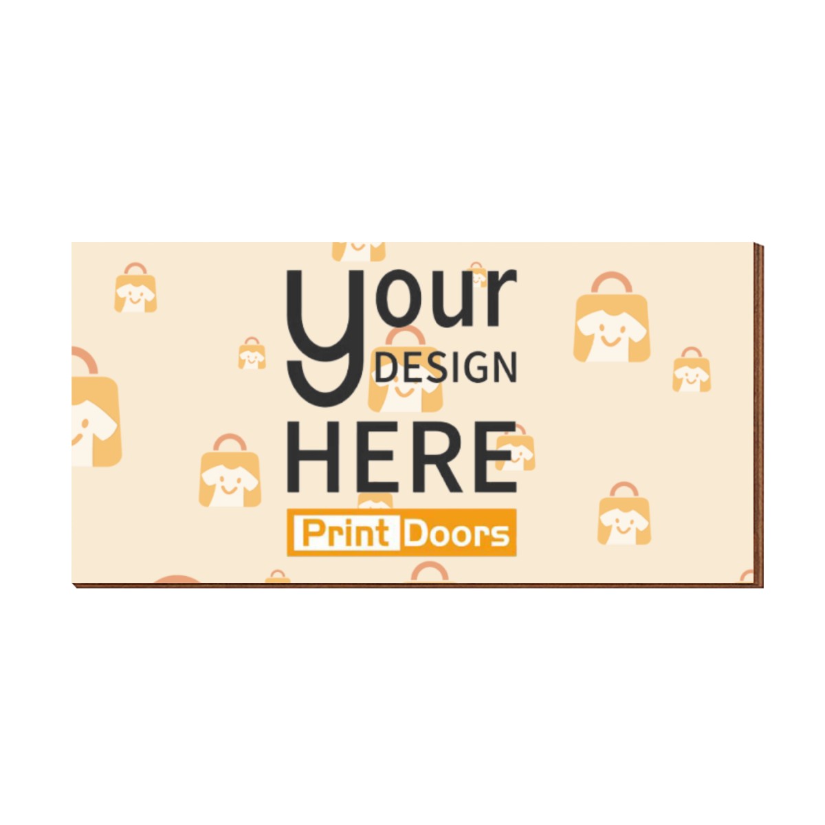 Custom engraved wooden graduation money holder produced on demand by PrintDoors