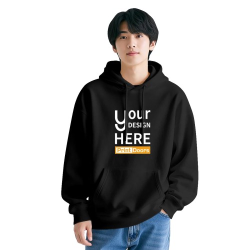 Men's Pure Cotton Hoodie - Front Print （DTF）330gsm | Cotton (Made in JP)
