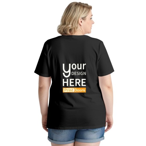 Plus Size Women's (DTF) T-shirt - Back 200gsm | Cotton (Made in DE)