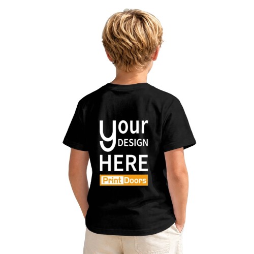 Kids Pure Cotton Short Sleeve - Back Print 180g | Cotton(Made in USA)