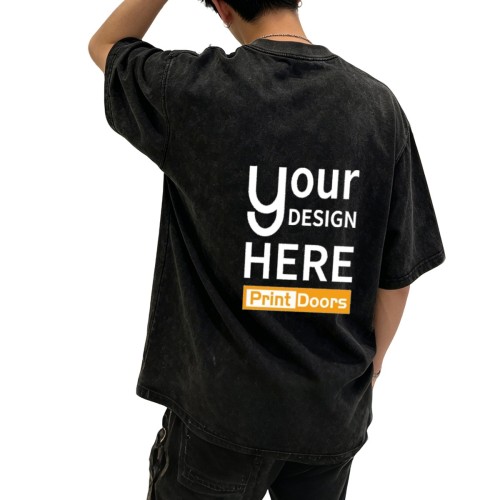 Men's Washed T-Shirt(DTF) - Back Print230gsm | Cotton (Made in JP)