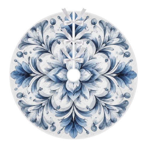 Quilted Embroidered Tree Skirt | Polyester