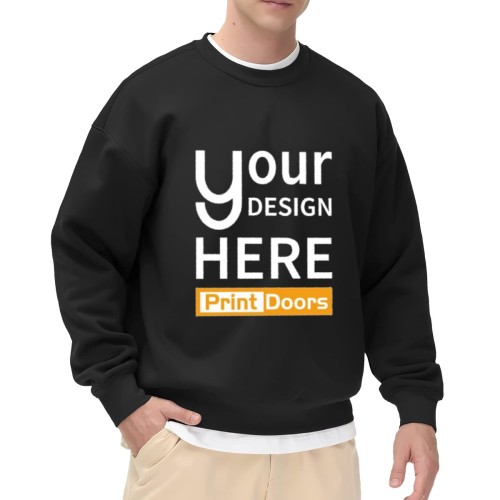 Crew Neck Sweatshirt‑Front | Poly‑Cotton (Made in USA)