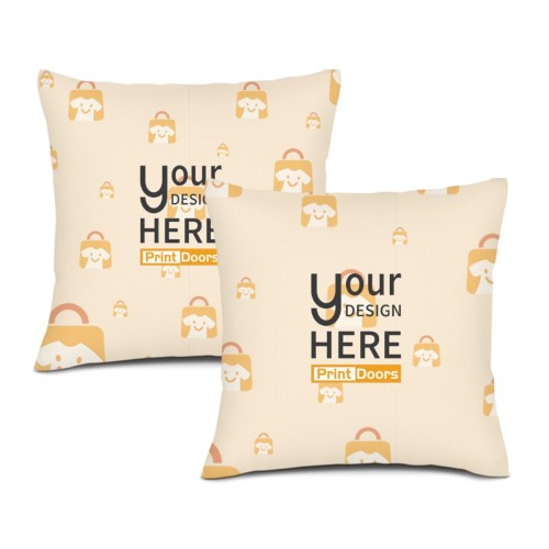 Cushion cover (2 sets - printed on one side)｜Linen