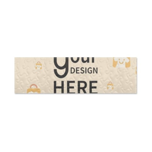 Quilt‑Embroidered Table Runner 36x122cm | Polyester