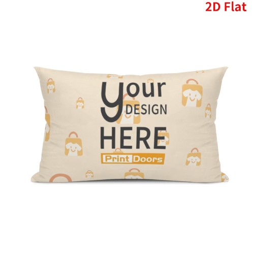 Pillow Cover (Double-sided Printing) (12x20inch) | Polyester (Made in USA)