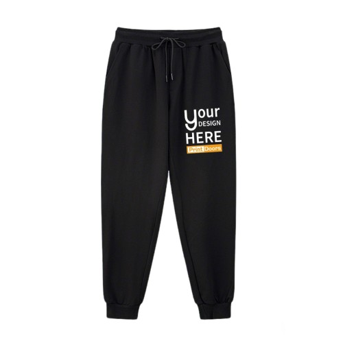 Men's Sweatpants - Left Leg Print(DTF)330gsm| Poly Cotton (Made in JP)