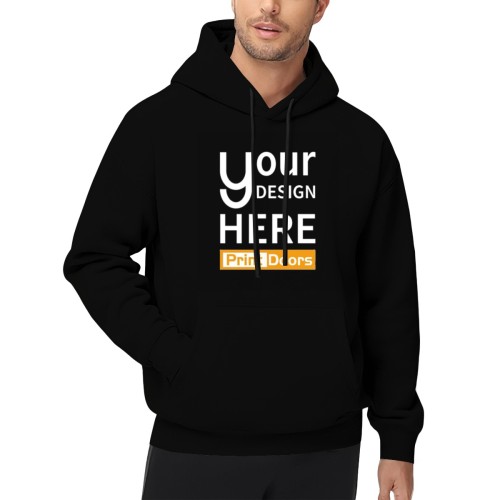 Front Print Hoodie | Poly Cotton Blend (Made in USA)