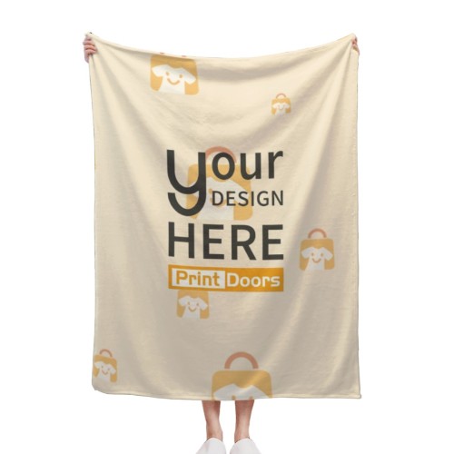 Single-sided Print-Flannel Blanket 280g (60×80in) | Flannel (Made in CA)