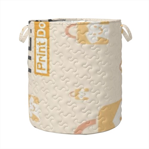 Embroidered Laundry Basket - L | Polyester