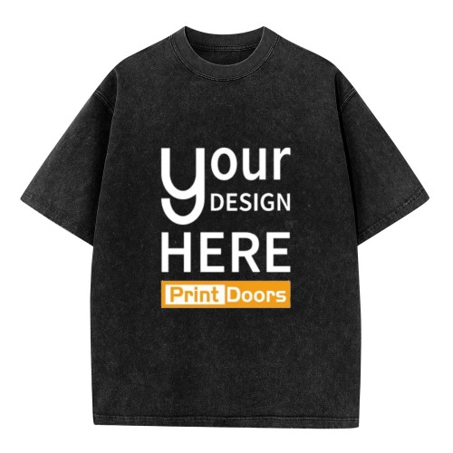 230g Washed T-Shirt - Front Print (DTF) | Cotton (Made in UK)