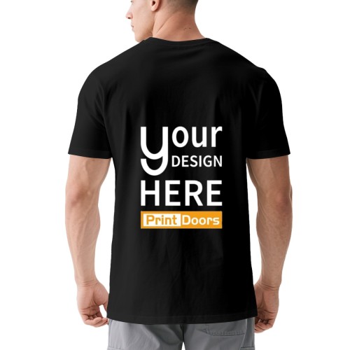Men's (DTF) Print T-Shirt180g Back Printed | Cotton(Made in CA)