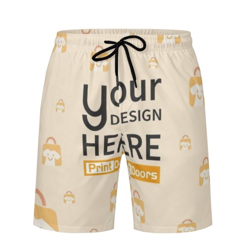 Men's Comfort‑Fit Board Shorts with Mesh Lining | Polyester