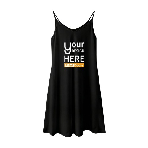 Women's U-Neck Slip Dress | Polyester(Made in USA)