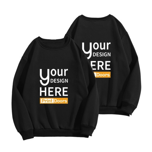 Men's Crew Neck Sweatshirt‑Double‑Sided | 300g Poly‑Cotton (Made in USA)