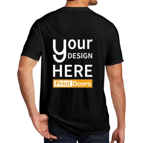 Single Side Printed Men's T-Shirt (Back) (DTF) | 180GSM Cotton (Made in USA)