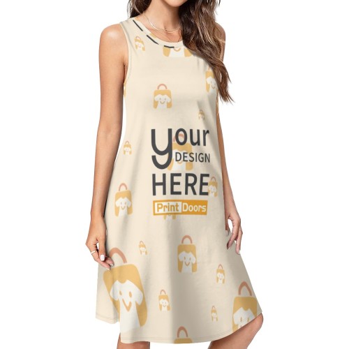 3D Sleeveless Dress - Plain Weave Fabric | Polyester (Made in USA)