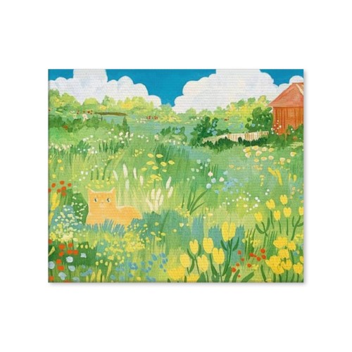 Decorative Painting (with Frame) (6:5)(24*20inch) | Polyester (Made in USA）