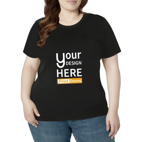 Plus Size Women's （DTF） T-Shirt Front Print | Cotton(Made in CA)