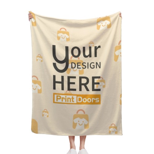Single-sided Print-Flannel Blanket280g (30x40in) | Flannel (Made in DE)