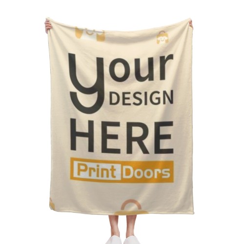 Single-sided Print-Fleece Blanket (30x40in)300gsm | Flannel (Made in USA)