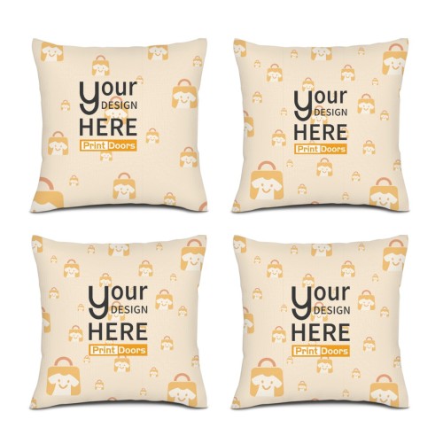 Cushion cover (4-piece single-sided print)| linen