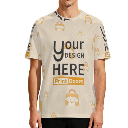 160g Drop Shoulder Crew Neck T-Shirt | Mesh Fabric