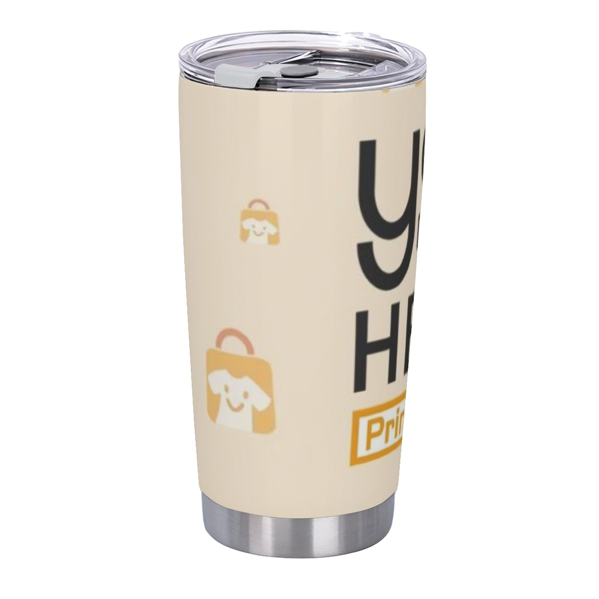 20oz insulated stainless steel tumbler produced on demand in the United States by PrintDoors