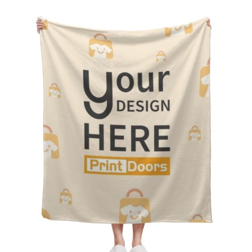Single-sided Print-Flannel Fleece Blanket (50×60in) 300gsm| Flannel Fleece( Made in USA)