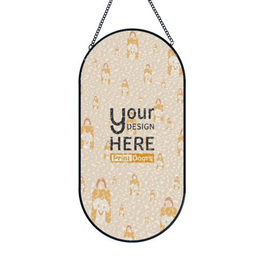 Single-sided printed Painted Glass Pendant（5*10inch） | Glass
