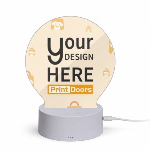 Round Acrylic Night Light | Acrylic (Made in USA)