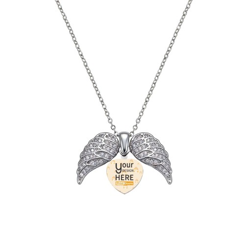 Heart Wing Necklace | Stainless Steel