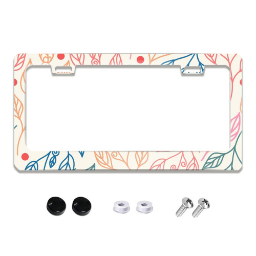 Flat hole license plate holder (UV printing)｜Aluminium oxide