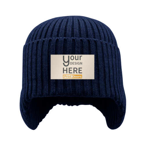 Knitted Ear Flap Hat | Polyester