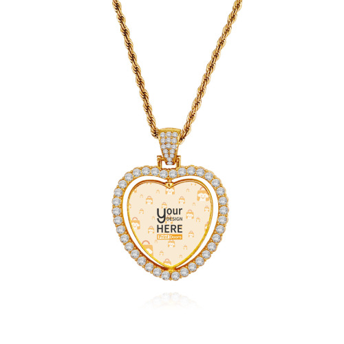 Personalized Heart Necklace | Stainless Steel